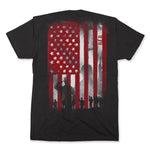 RED Flag on Black - Made in the USA