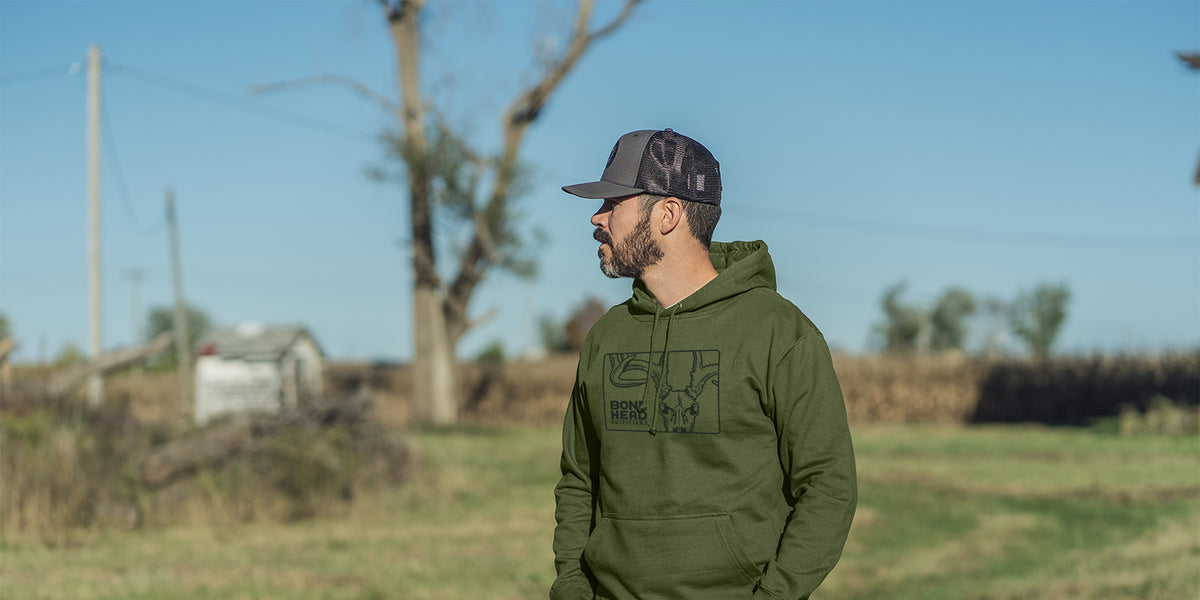 Iconic Skull Hood – Bone Head Outfitters Iconic Skull Hood – Bone Head Outfitters