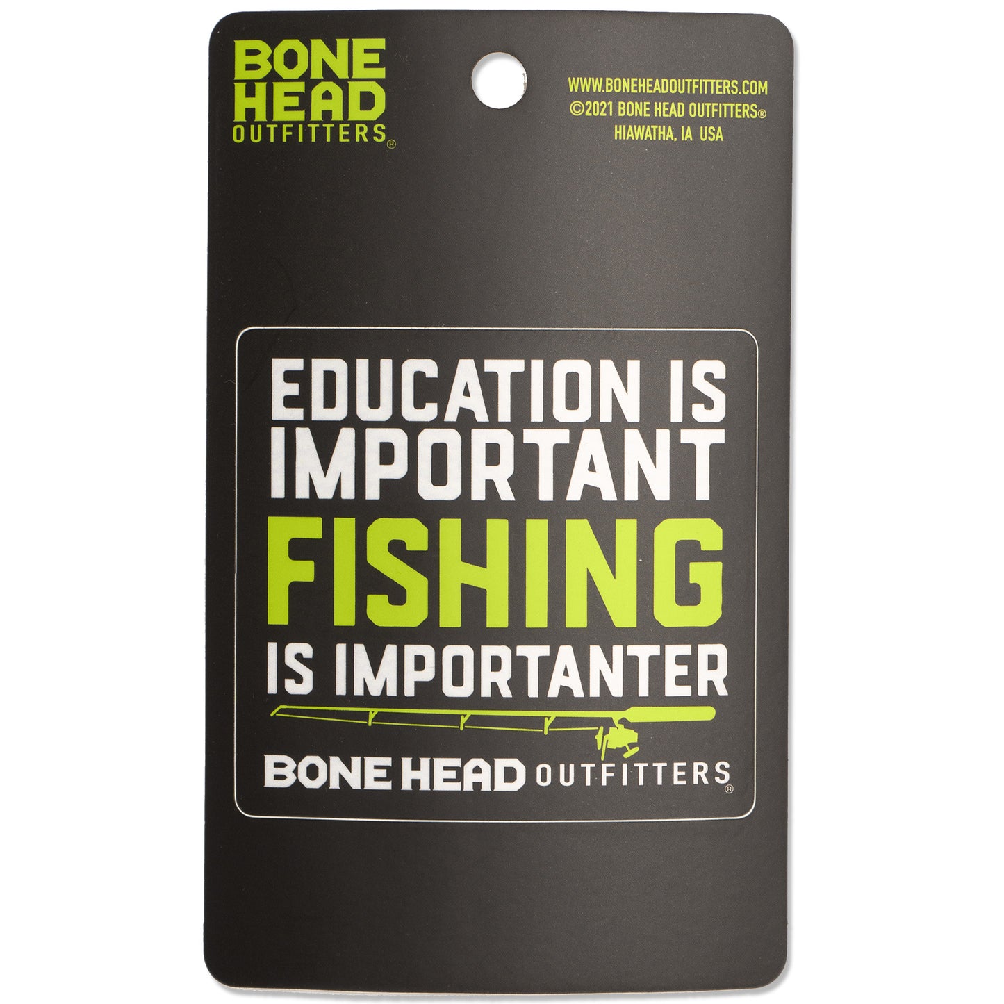 Fishing Education Sticker